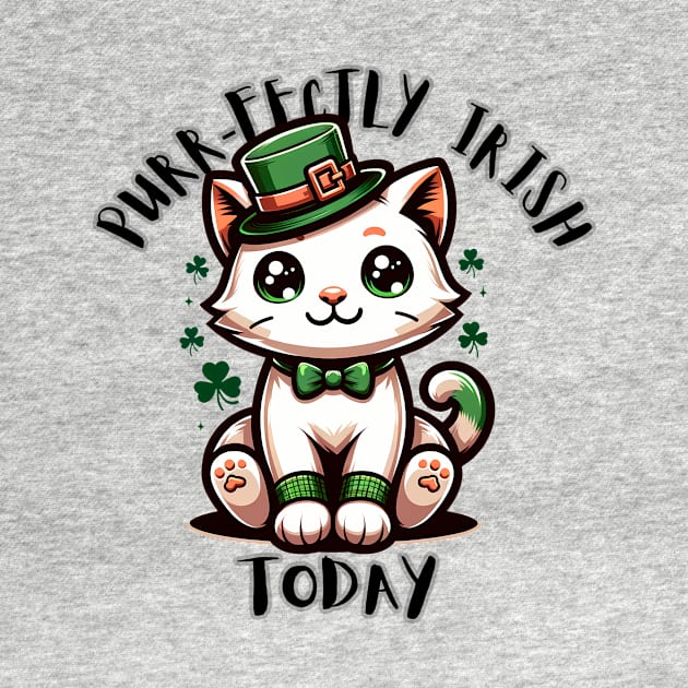 Purr-fectly Irish today! Cute Kitty by I Live With Idiots